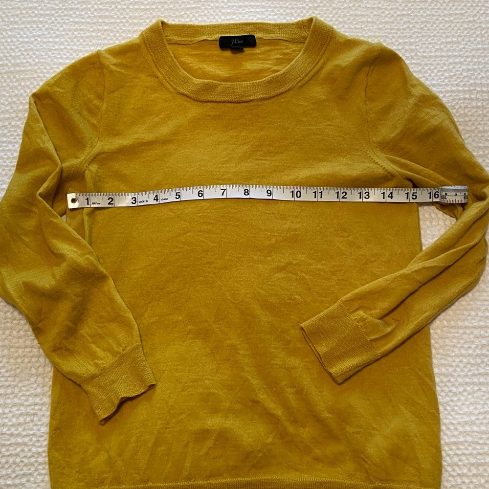 J. Crew | Golden 3/4 sleeve sweater - Picture 3 of 4